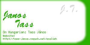 janos tass business card